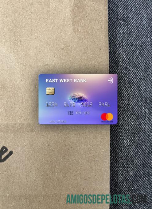 Frente Photolook Mastercard da Cisjordânia Leste dos EUA exemplo